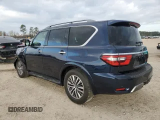 2022 Nissan Armada SL with VIN JN8AY2BDXN9677573, listed as a Copart auction lot 85111554 with 42,637 mi miles and Salvage Title. Bid and sale history available at carsss.com. Image 2.