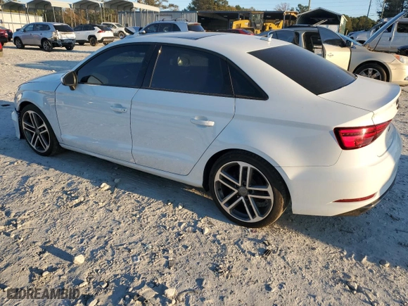 2018 Audi A3 Sedan Premium with VIN WAUAUGFF8J1005615, listed as a Copart auction lot 79973884 with 26,679 mi miles and Salvage Title. Bid and sale history available at carsss.com. Image 2.