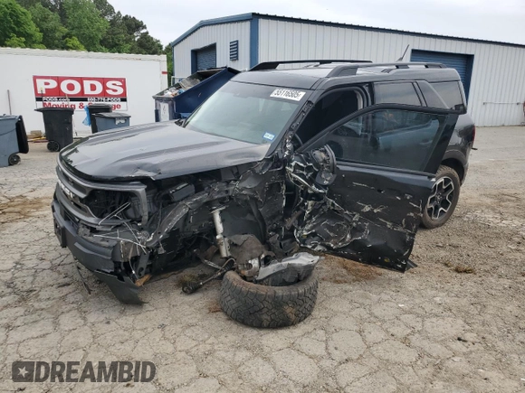 2021 Ford Bronco Sport Big Bend with VIN 3FMCR9B62MRA10653, listed as a Copart auction lot 55116505 with 100,442 mi miles and Salvage title. Bid and sale history available at DreamBid. Image 1.