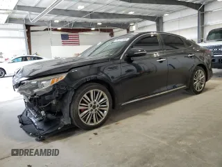 2016 Kia Optima SXL Turbo with VIN 5XXGV4L24GG074065, listed as a Copart auction lot 54107465 with 112,132 mi miles and Clean title. Bid and sale history available at DreamBid. Image 1.