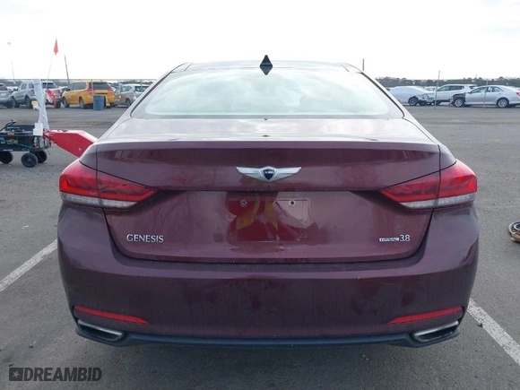 2015 Hyundai Genesis 3.8L with VIN KMHGN4JE8FU036971, listed as a IAAI auction lot 41713292 with 102,009 mi miles. Bid and sale history available at carsss.com. Image 16.