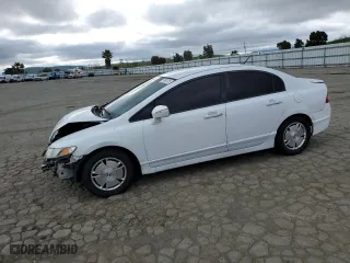2009 Honda Civic Hybrid with VIN JHMFA36209S016801, listed as a Copart auction lot 51950105 with 175,942 mi miles and Salvage Title. Bid and sale history available at carsss.com. Image 1.