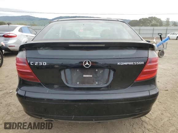 2002 Mercedes-Benz C 230/260/280/320 with VIN WDBRN47JX2A221454, listed as a Copart auction lot 50424555 with 106,228 mi miles and Salvage Title. Bid and sale history available at DreamBid. Image 6.