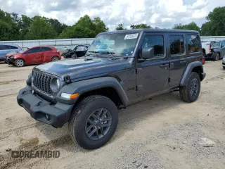 2025 Jeep Wrangler Sport S with VIN 1C4PJXDN9SW557497, listed as a Copart auction lot 63603555 with 4,443 mi miles and Clean title. Bid and sale history available at DreamBid. Image 1.