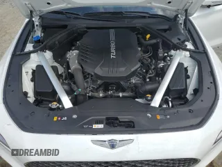 2022 Genesis G70 3.3T with VIN KMTG54TE7NU100743, listed as a Copart auction lot 71376494 with 23,561 mi miles and Salvage Title. Bid and sale history available at carsss.com. Image 13.