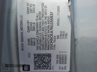 2022 Chevrolet Colorado 2WD LT z VIN 1GCHSCEA7N1155937, wystawiony jako Copart lot #56597845 z przebiegiem Nie podano mil oraz Czysty tytuł • Clean title. Historia ofert i sprzedaży dostępna na DreamBid. Obrazek 13.