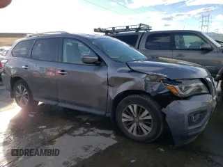 2017 Nissan Pathfinder SV with VIN 5N1DR2MM0HC631823, listed as a Copart auction lot 46254635 with 115,696 mi miles and Salvage Title. Bid and sale history available at carsss.com. Image 4.