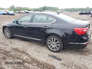 2015 Kia Cadenza Premium with VIN KNALN4D79F5172906, listed as a Copart auction lot 55806954 with 119,588 mi miles and Salvage Title. Bid and sale history available at carsss.com. Image 2.