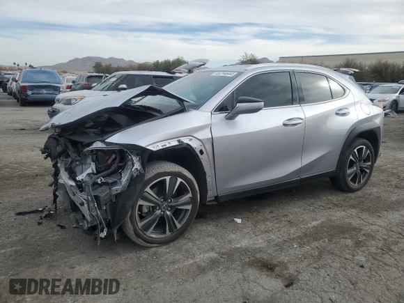 2024 Lexus UX with VIN JTHX6JBH9R2166376, listed as a Copart auction lot 85294644 with 6,173 mi miles and Salvage Title. Bid and sale history available at carsss.com. Image 1.