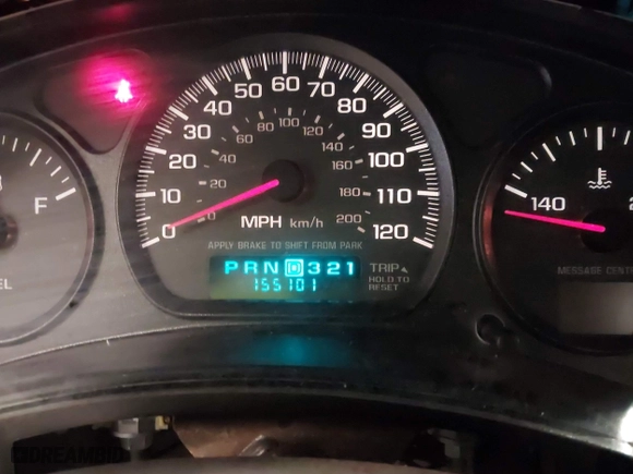 2003 Chevrolet Impala with VIN 2G1WF52K739196297, listed as a IAAI auction lot 41614371 with 155,101 mi miles. Bid and sale history available at carsss.com. Image 7.