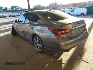 2020 Infiniti Q50 3.0t SPORT with VIN JN1EV7AR2LM252815, listed as a IAAI auction lot 41251310 with 48,117 mi miles. Bid and sale history available at carsss.com. Image 3.