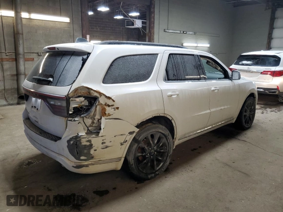 2019 Dodge Durango SXT Plus with VIN 1C4RDHAG7KC644618, listed as a Copart auction lot 43945855 with 100,283 mi miles and Salvage Title. Bid and sale history available at DreamBid. Image 3.