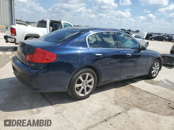 2006 Infiniti G35 with VIN JNKCV51E46M503844, listed as a Copart auction lot 71919444 with 109,390 mi miles and Clean Title. Bid and sale history available at DreamBid. Image 3.