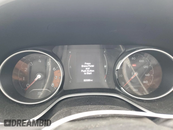 2021 Jeep Compass Sport with VIN 3C4NJCAB6MT518465, listed as a Copart auction lot 56797435 with 82,089 mi miles and Salvage title. Bid and sale history available at DreamBid. Image 9.