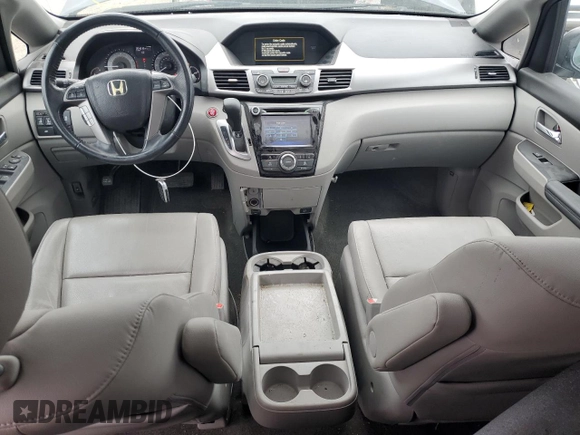 2016 Honda Odyssey EX-L with VIN 5FNRL5H64GB116298, listed as a Copart auction lot 81969004 with 54,319 mi miles and Salvage Title. Bid and sale history available at DreamBid. Image 8.