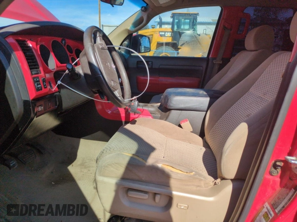 2007 Toyota Tundra SR5 with VIN 5TFRT54117X015140, listed as a Copart auction lot 55994565 with 108,513 mi miles and Salvage title. Bid and sale history available at DreamBid. Image 7.