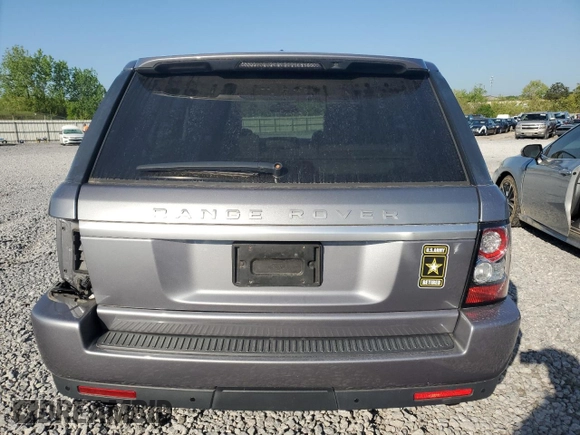 2013 Land Rover Range Rover Sport HSE LUX with VIN SALSK2D43DA800747, listed as a Copart auction lot 52881685 with 108,799 mi miles and Salvage Title. Bid and sale history available at carsss.com. Image 6.