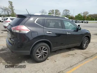 2016 Nissan Rogue S with VIN 5N1AT2MV7GC816401, listed as a Copart auction lot 53946055 with 154,160 mi miles and Salvage Title. Bid and sale history available at DreamBid. Image 3.