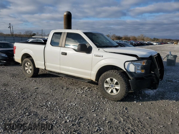 2017 Ford F-150 XL with VIN 1FTEX1CF3HFB35523, listed as a Copart auction lot 41364225 with 151,518 mi miles and Salvage Title. Bid and sale history available at carsss.com. Image 4.