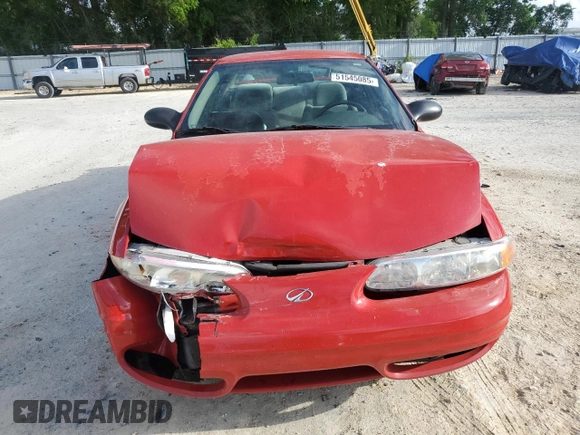 2004 Oldsmobile Alero GL1 with VIN 1G3NL52F24C200863, listed as a Copart auction lot 51545085 with 68,211 mi miles and Salvage Title. Bid and sale history available at DreamBid. Image 5.