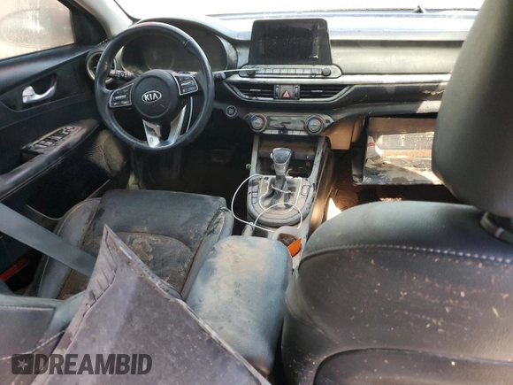 2019 Kia Forte EX with VIN 3KPF54AD3KE070316, listed as a Copart auction lot 77591304 with 0 mi miles and Salvage Title. Bid and sale history available at carsss.com. Image 8.
