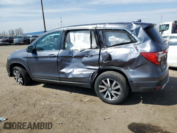 2021 Honda Pilot EX-L with VIN 5FNYF6H53MB085332, listed as a Copart auction lot 50168585 with 60,170 mi miles and Non Repairable. Bid and sale history available at DreamBid. Image 2.