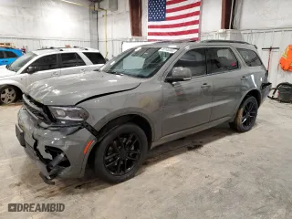 2022 Dodge Durango GT Plus with VIN 1C4RDJDG6NC134476, listed as a Copart auction lot 46146065 with 34,741 mi miles and Salvage Title. Bid and sale history available at carsss.com. Image 1.