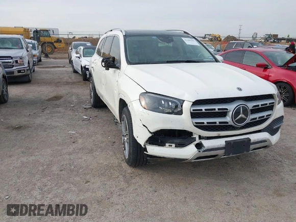2020 Mercedes-Benz GLS with VIN 4JGFF5KE8LA050072, listed as a IAAI auction lot 41689696 with 66,877 mi miles. Bid and sale history available at carsss.com. Image 1.