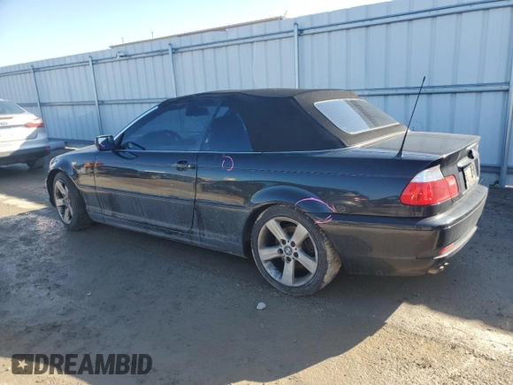 2006 BMW 3 Series 325Ci with VIN WBABW33446PX87975, listed as a Copart auction lot 44385775 with 115,093 mi miles and Salvage Title. Bid and sale history available at carsss.com. Image 2.