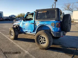 2024 Jeep Wrangler Rubicon z VIN 1C4PJXCG1RW298288, wystawiony jako Copart lot #81371914 z przebiegiem 4 445 mil mil oraz Szkoda całkowita • Salvage title. Historia ofert i sprzedaży dostępna na DreamBid. Obrazek 2.