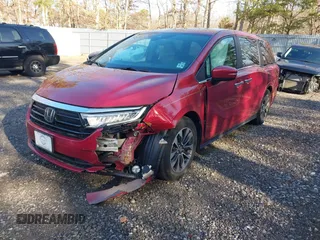 2022 Honda Odyssey EX-L with VIN 5FNRL6H73NB034607, listed as a IAAI auction lot 41238103 with 57,868 mi miles and . Bid and sale history available at DreamBid. Image 2.