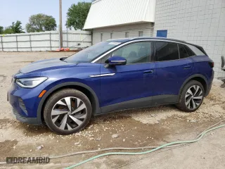 2021 Volkswagen ID.4 Pro S with VIN WVGUNPE28MP060638, listed as a Copart auction lot 53386453 with 12,818 mi miles. Bid and sale history available at carsss.com. Image 1.