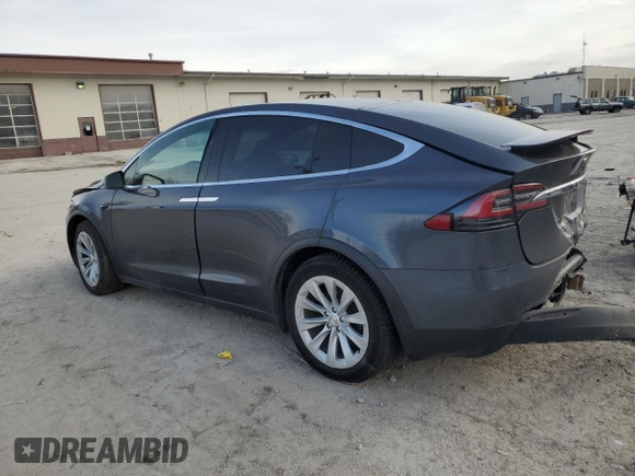 2020 Tesla Model X Long Range with VIN 5YJXCBE21LF263048, listed as a Copart auction lot 47554495 with Not Provided miles and Salvage Title. Bid and sale history available at carsss.com. Image 2.