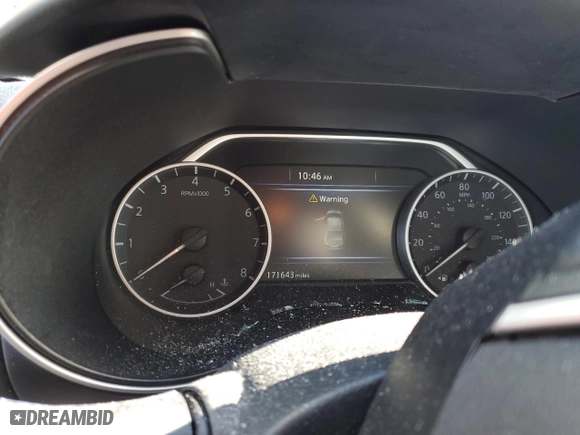 2019 Nissan Maxima SV with VIN 1N4AA6AV3KC370123, listed as a Copart auction lot 45473435 with 171,643 mi miles and Salvage Title. Bid and sale history available at carsss.com. Image 9.
