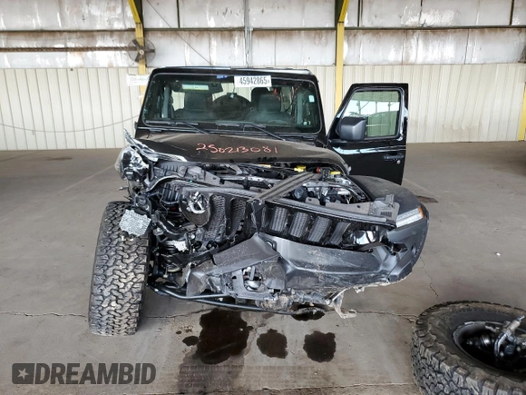 2023 Jeep Wrangler Sport S with VIN 1C4HJXDG0PW668162, listed as a Copart auction lot 45942865 with 62,944 mi miles and Salvage Title. Bid and sale history available at DreamBid. Image 5.