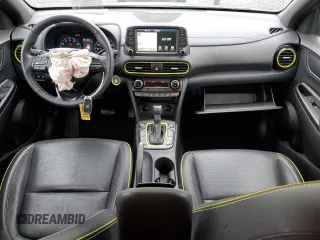2019 Hyundai Kona Ultimate with VIN KM8K5CA56KU373671, listed as a Copart auction lot 85727634 with 17,727 mi miles and Salvage Title. Bid and sale history available at carsss.com. Image 8.