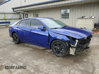 2023 Hyundai Elantra SEL with VIN KMHLM4AG1PU393235, listed as a Copart auction lot 53298915 with 52,403 mi miles and Salvage title. Bid and sale history available at DreamBid. Image 4.