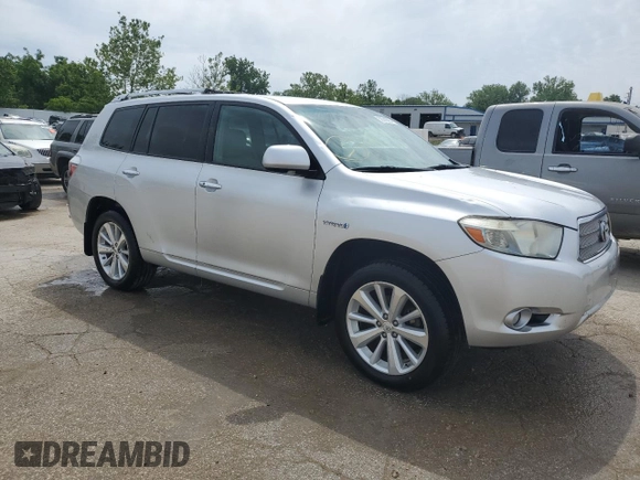2009 Toyota Highlander Limited with VIN JTEEW44A292030600, listed as a Copart auction lot 56740284 with Not provided miles and Salvage title. Bid and sale history available at DreamBid. Image 4.