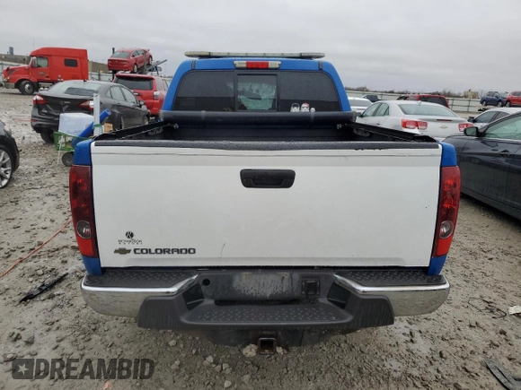 2008 GMC Canyon SLE2 with VIN 1GTDT43E788182588, listed as a Copart auction lot 81115463 with 0 mi miles and Non Repairable. Bid and sale history available at carsss.com. Image 6.