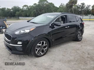 2022 Kia Sportage EX with VIN KNDPN3AC6N7975479, listed as a Copart auction lot 56774835 with 7,442 mi miles and Salvage title. Bid and sale history available at DreamBid. Image 1.