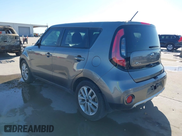 2017 Kia Soul + with VIN KNDJP3A5XH7463620, listed as a IAAI auction lot 41763654 with 79,763 mi miles. Bid and sale history available at carsss.com. Image 3.