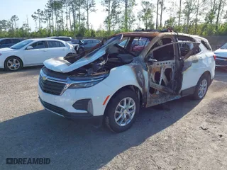 2024 Chevrolet Equinox LT with VIN 3GNAXKEG8RL135767, listed as a IAAI auction lot 41942227 with 1 mi miles. Bid and sale history available at carsss.com. Image 2.