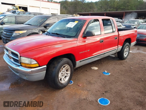 2001 Dodge Dakota Sport with VIN 1B7HL2AN71S275418, listed as a IAAI auction lot 41256157 with 252,468 mi miles. Bid and sale history available at carsss.com. Image 2.
