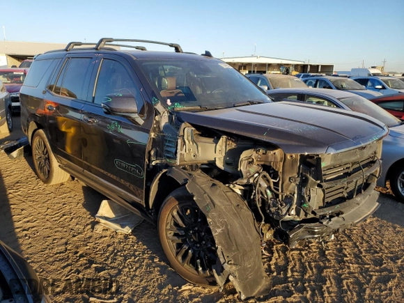 2023 GMC Yukon Denali Ultimate with VIN 1GKS2EKL7PR119018, listed as a Copart auction lot 73549864 with 19,626 mi miles and Salvage Title. Bid and sale history available at carsss.com. Image 4.
