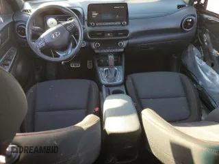 2023 Hyundai Kona N Line with VIN KM8K3CA30PU012643, listed as a Copart auction lot 44437365 with 39,334 mi miles and Salvage Title. Bid and sale history available at carsss.com. Image 8.
