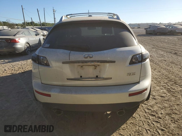 2008 Infiniti FX with VIN JNRAS08U78X101514, listed as a Copart auction lot 76531454 with 145,301 mi miles and Salvage Title. Bid and sale history available at DreamBid. Image 6.