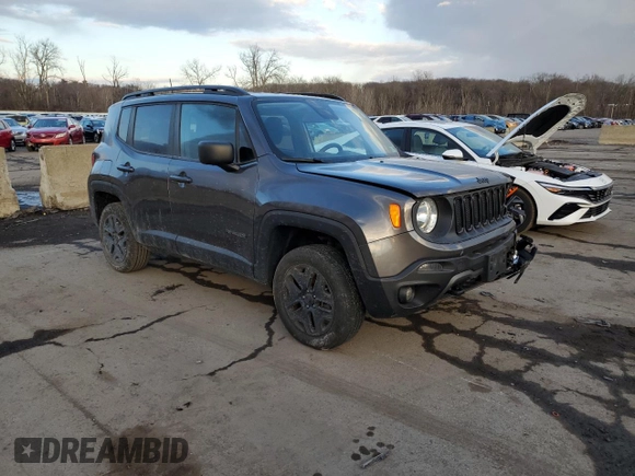 2018 Jeep Renegade Sport with VIN ZACCJBAB7JPH36435, listed as a Copart auction lot 87924455 with Not provided miles and Salvage title. Bid and sale history available at DreamBid. Image 4.