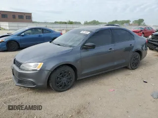2012 Volkswagen Jetta S with VIN 3VW2K7AJ3CM407019, listed as a Copart auction lot 55073655 with 123,290 mi miles and Salvage title. Bid and sale history available at DreamBid. Image 1.