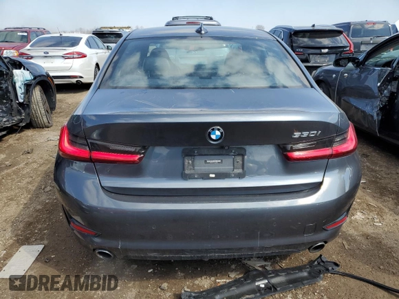2019 BMW 3 Series 330i with VIN WBA5R1C55KAJ98853, listed as a Copart auction lot 50699315 with 101,110 mi miles and Salvage title. Bid and sale history available at DreamBid. Image 6.