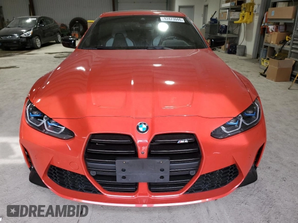 2021 BMW M4 with VIN WBS53AZ09MCG52217, listed as a Copart auction lot 42473044 with 49,235 mi miles. Bid and sale history available at carsss.com. Image 5.